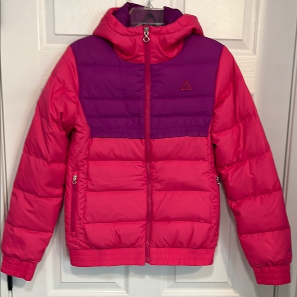 Women’s Nike Pink and Purple Puffer Coat